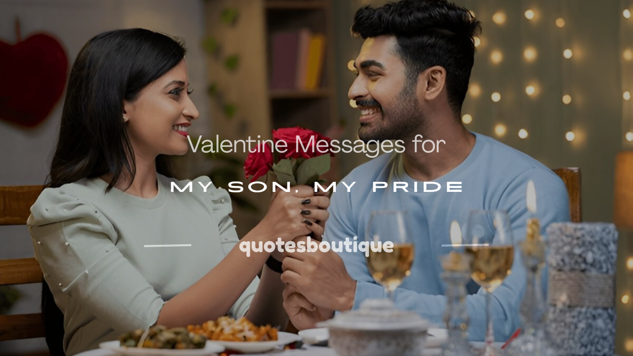 valentine message for my son
