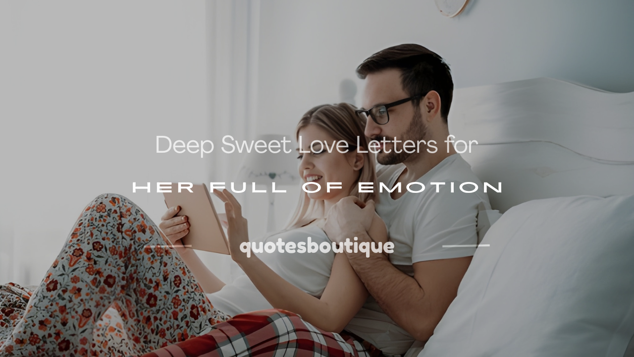 sweet love letter for her