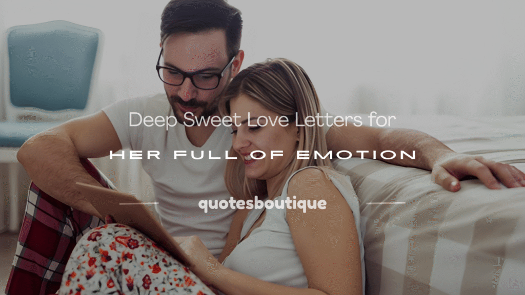 sweet love letter for her