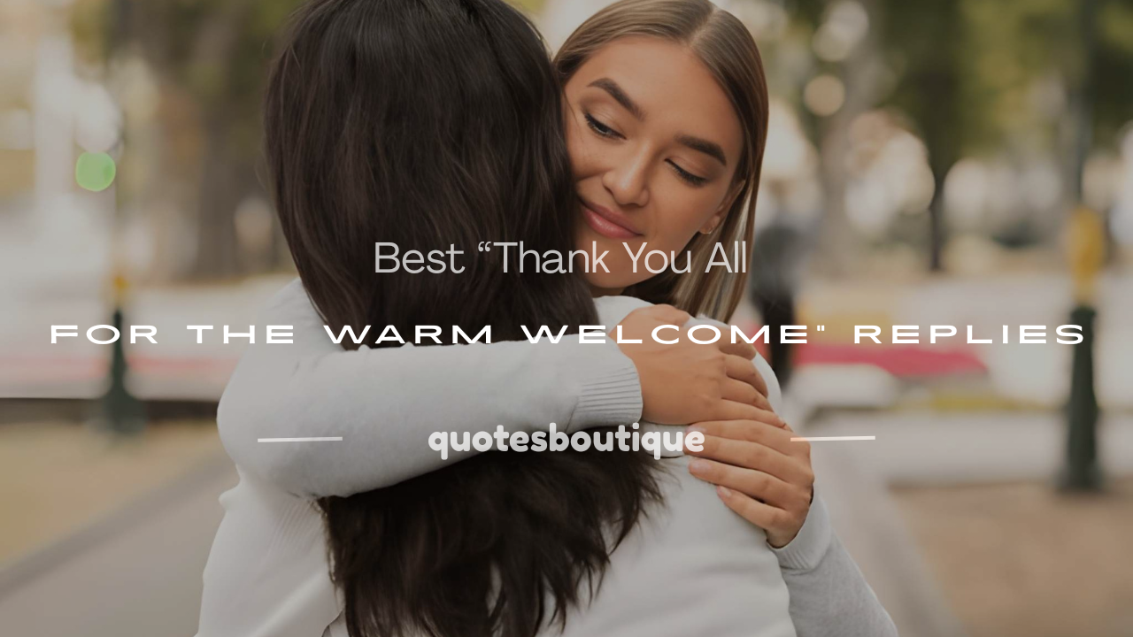 thank you all for the warm welcome