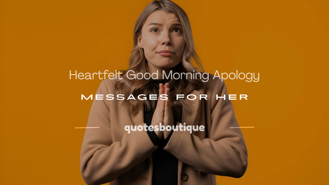 good morning apology message for her