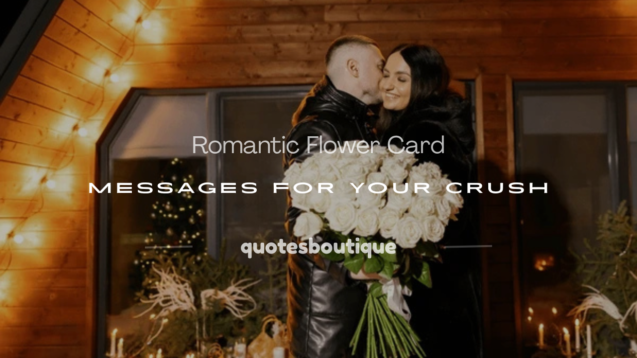 romantic flower card messages for crush