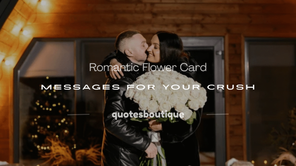romantic flower card messages for crush