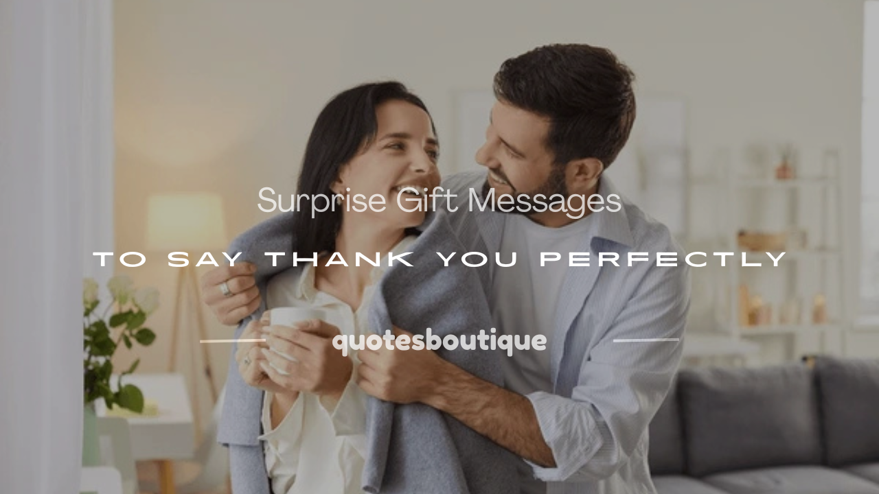 surprise gift message