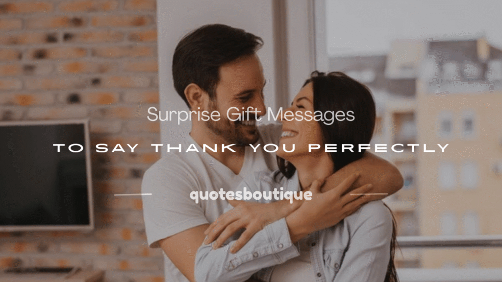 surprise gift message