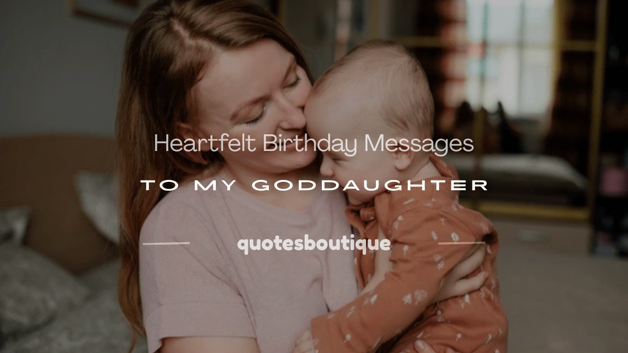 birthday message to my goddaughter