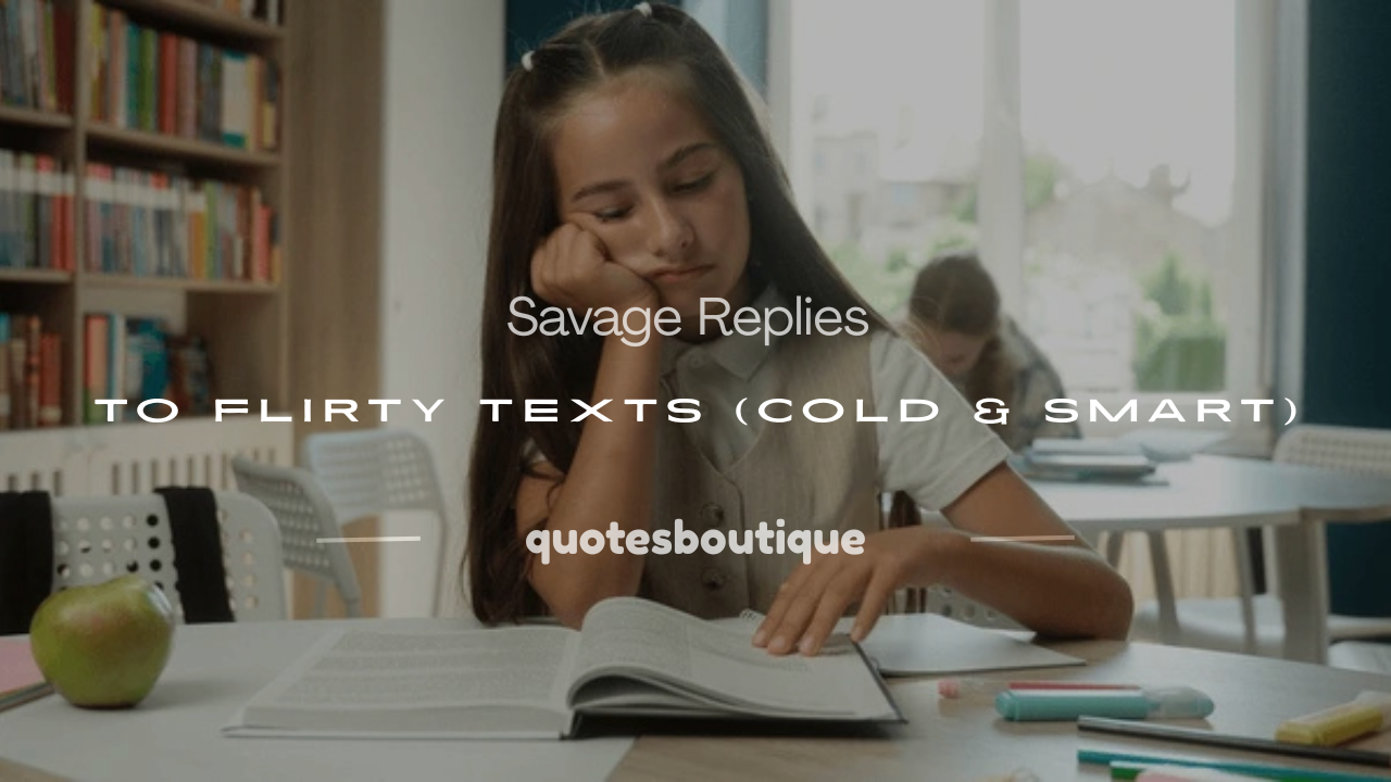 savage replies to flirty texts