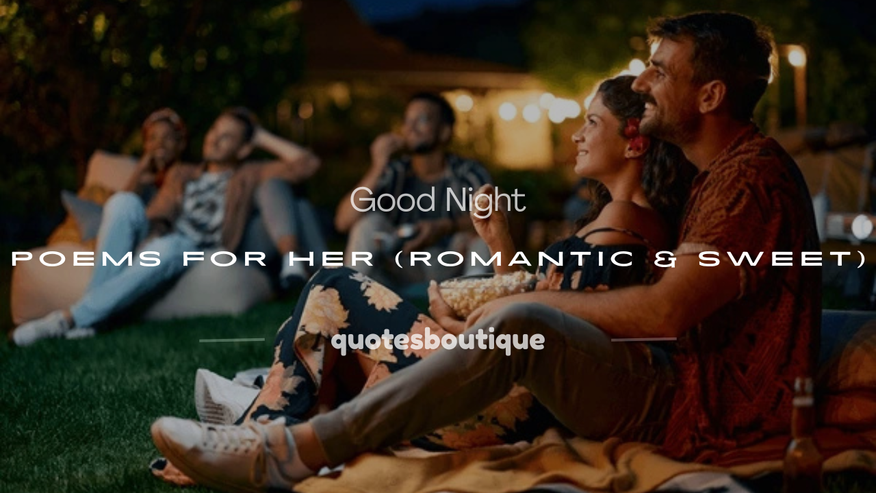 good night poems for her