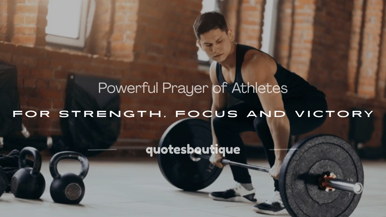 prayer of athletes