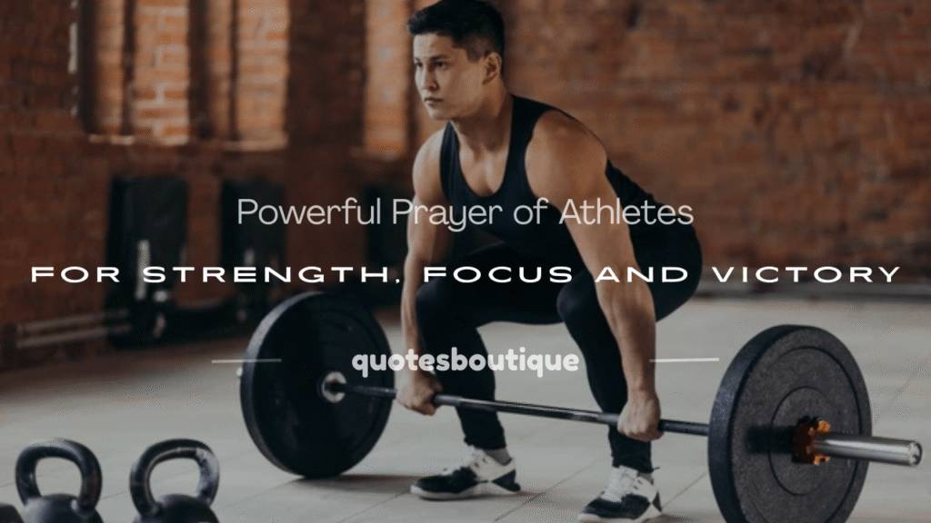 prayer of athletes